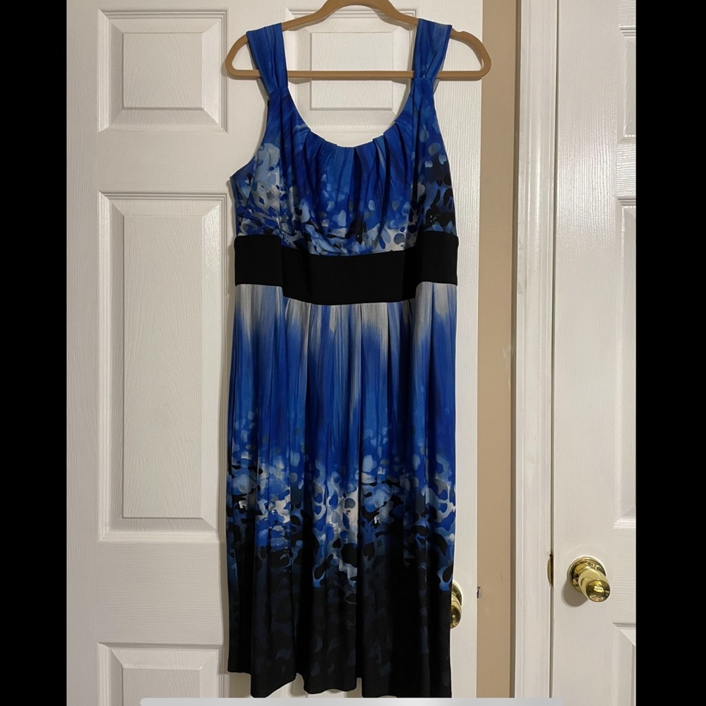Dress Barn 20 blue dress, zipper back